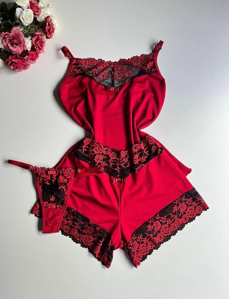 Baby Doll com Calcinha Renda