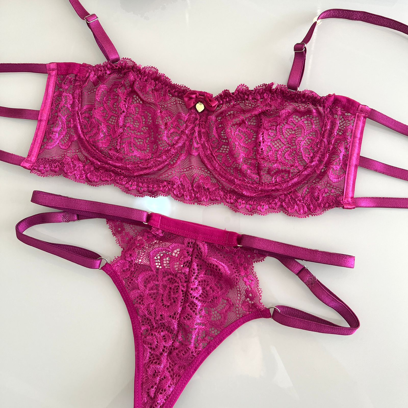 Lingerie Delicat Renda Rosa