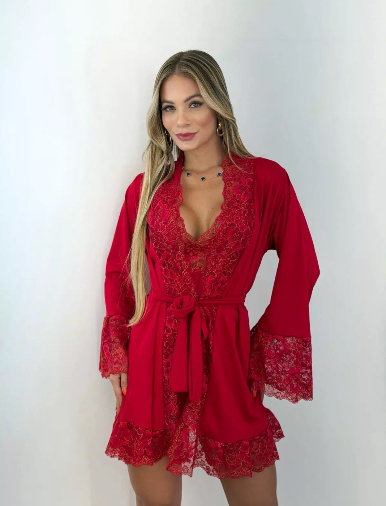 Conjunto Baby-Doll Mavie com Robe