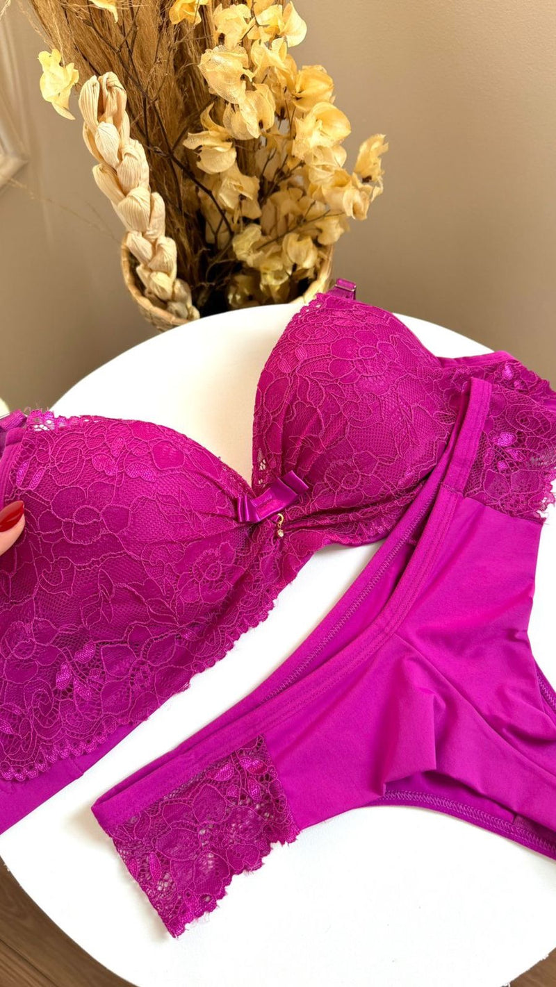 Lingerie Laura com Bojo - Fio Duplo